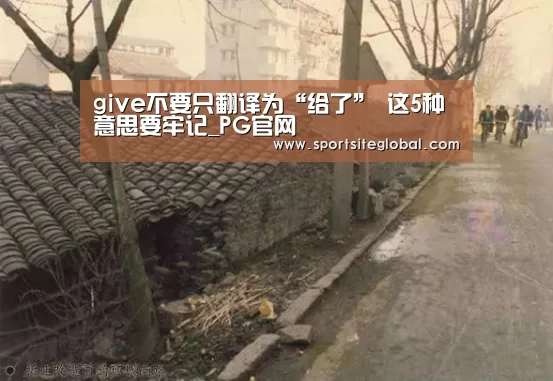 give不要只翻译为“给了” 这5种意思要牢记_PG官网(图3) PG体育
